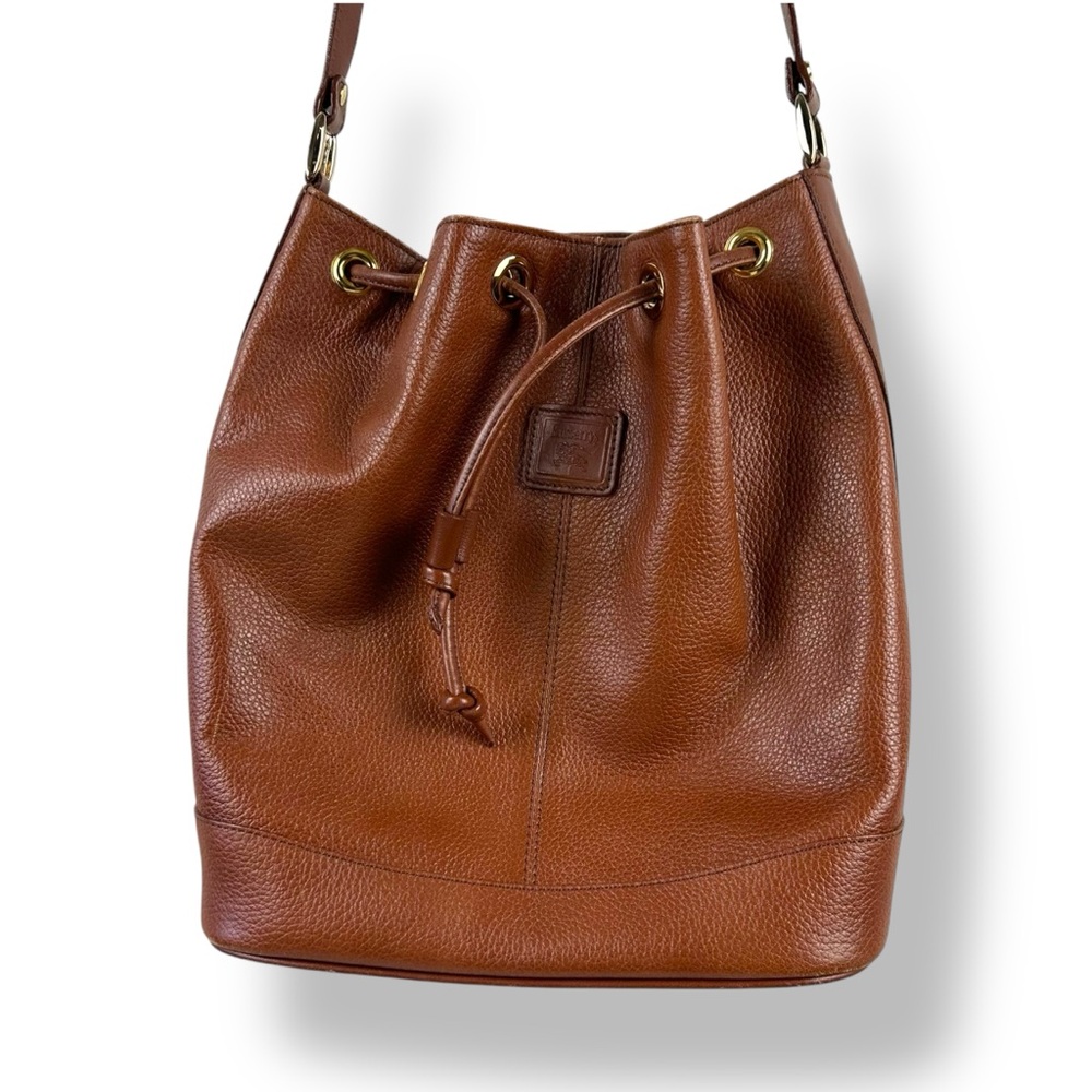 Burberry Brown Bucket Bag with Luxurious Leather Finish